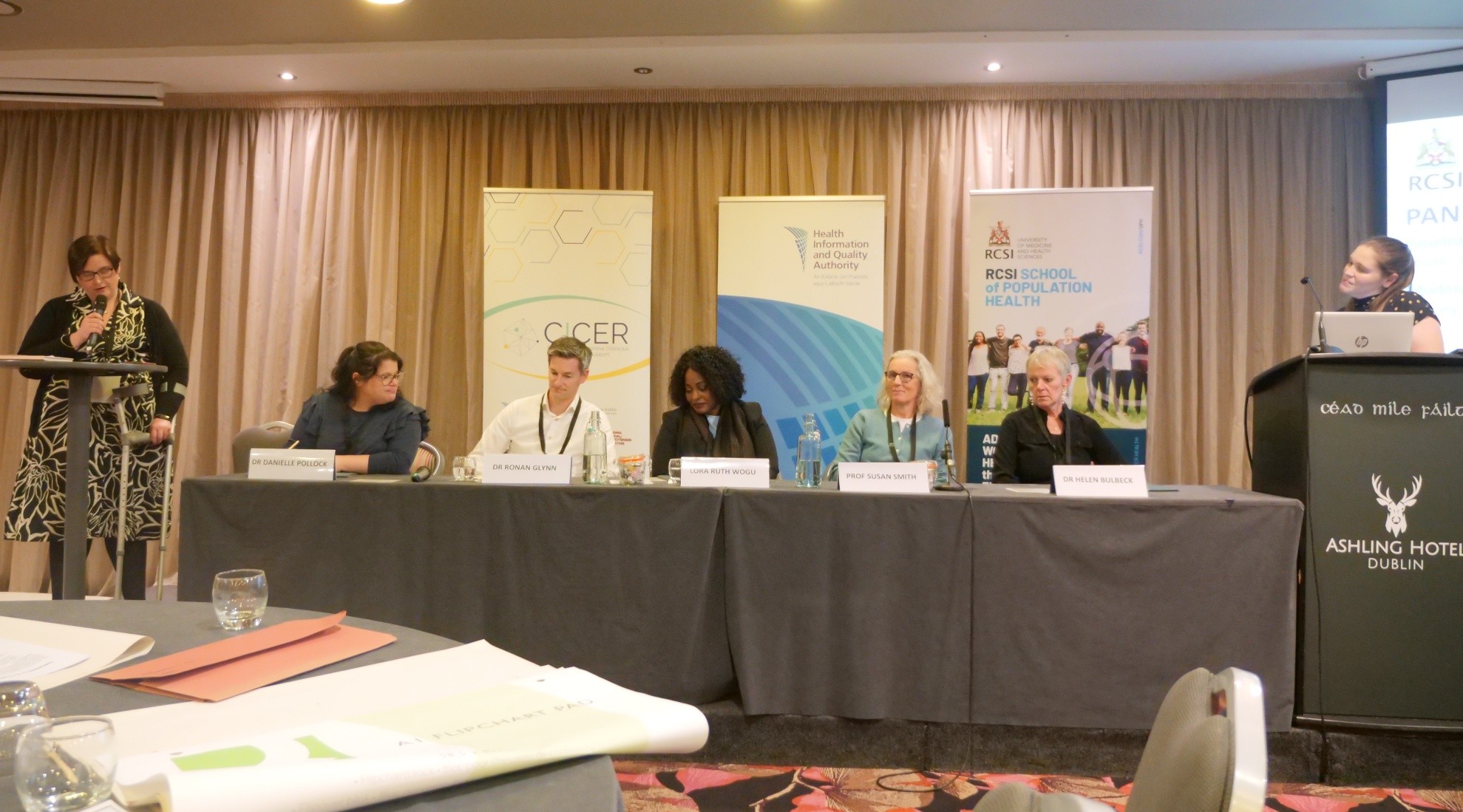 image of featured keynote speakers included Prof. Mary Horgan, Dr. Colm Henry, Dr. Helen Bulbeck, and Dr. Danielle Pollock.